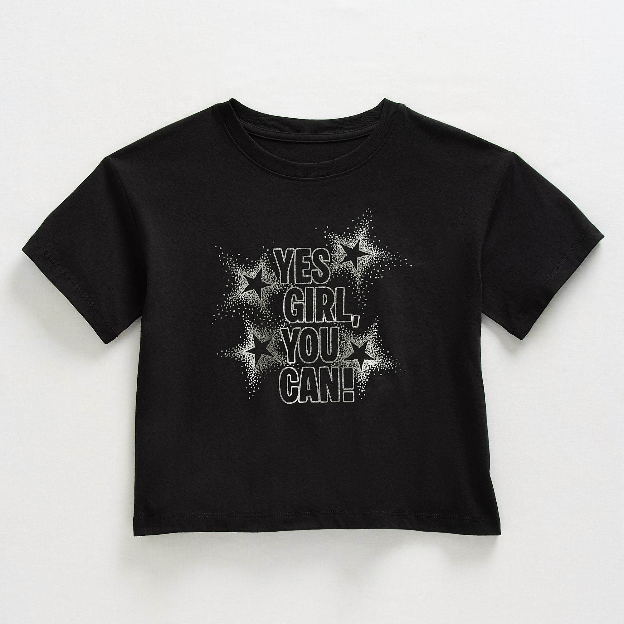 Xersion Little & Big Kid Girls Crew Neck Short Sleeve Regular Fit Graphic T-Shirt