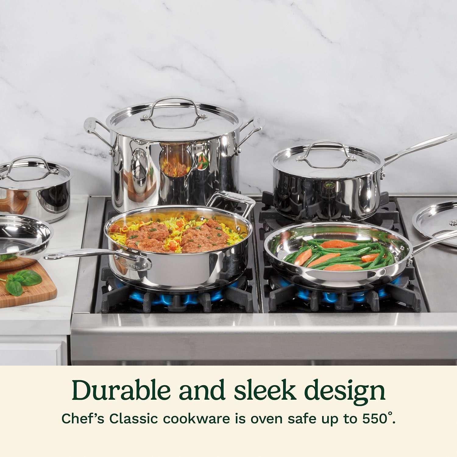 Cuisinart Chef'S Stainless Steel 7-Pc. Cookware Set