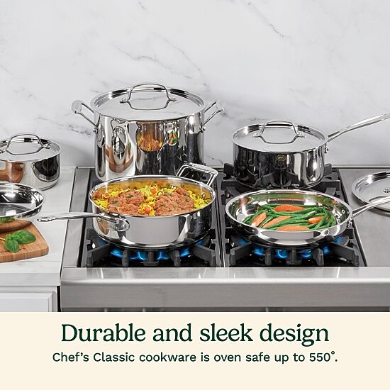 Cuisinart Chef'S Stainless Steel 7-Pc. Cookware Set