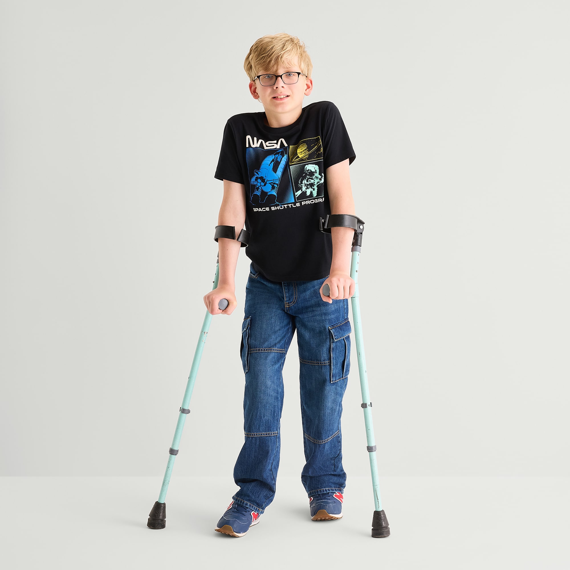 Thereabouts Little & Big Kid Boys Adaptive Pull-On Cargo Loose Fit Jean