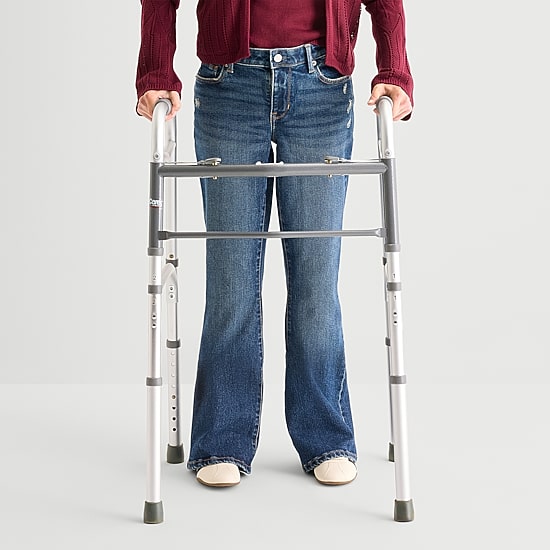 Arizona Womens Juniors Low Rise Adaptive Easy-on + Easy-off Bootcut Jean