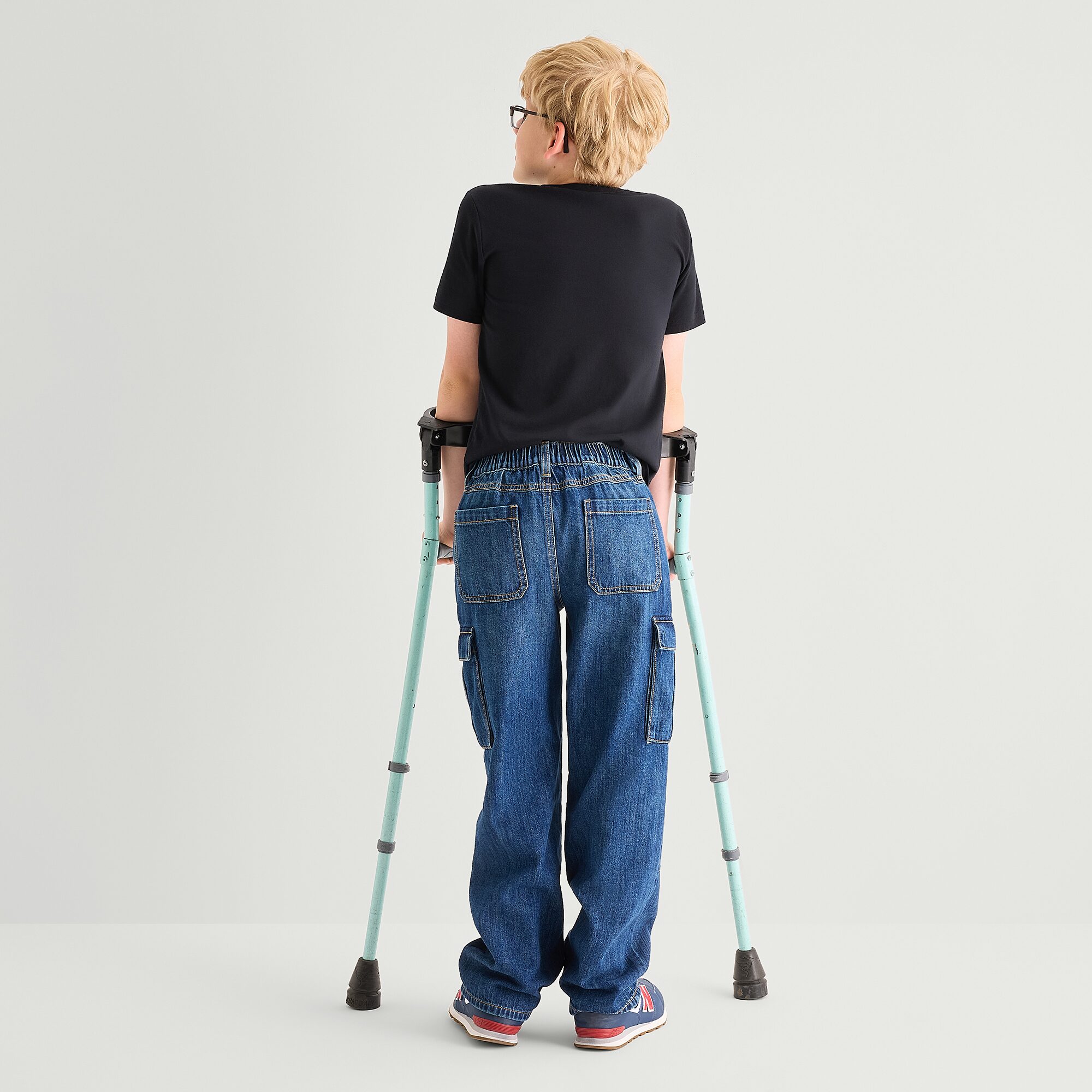 Thereabouts Little & Big Kid Boys Adaptive Pull-On Cargo Loose Fit Jean