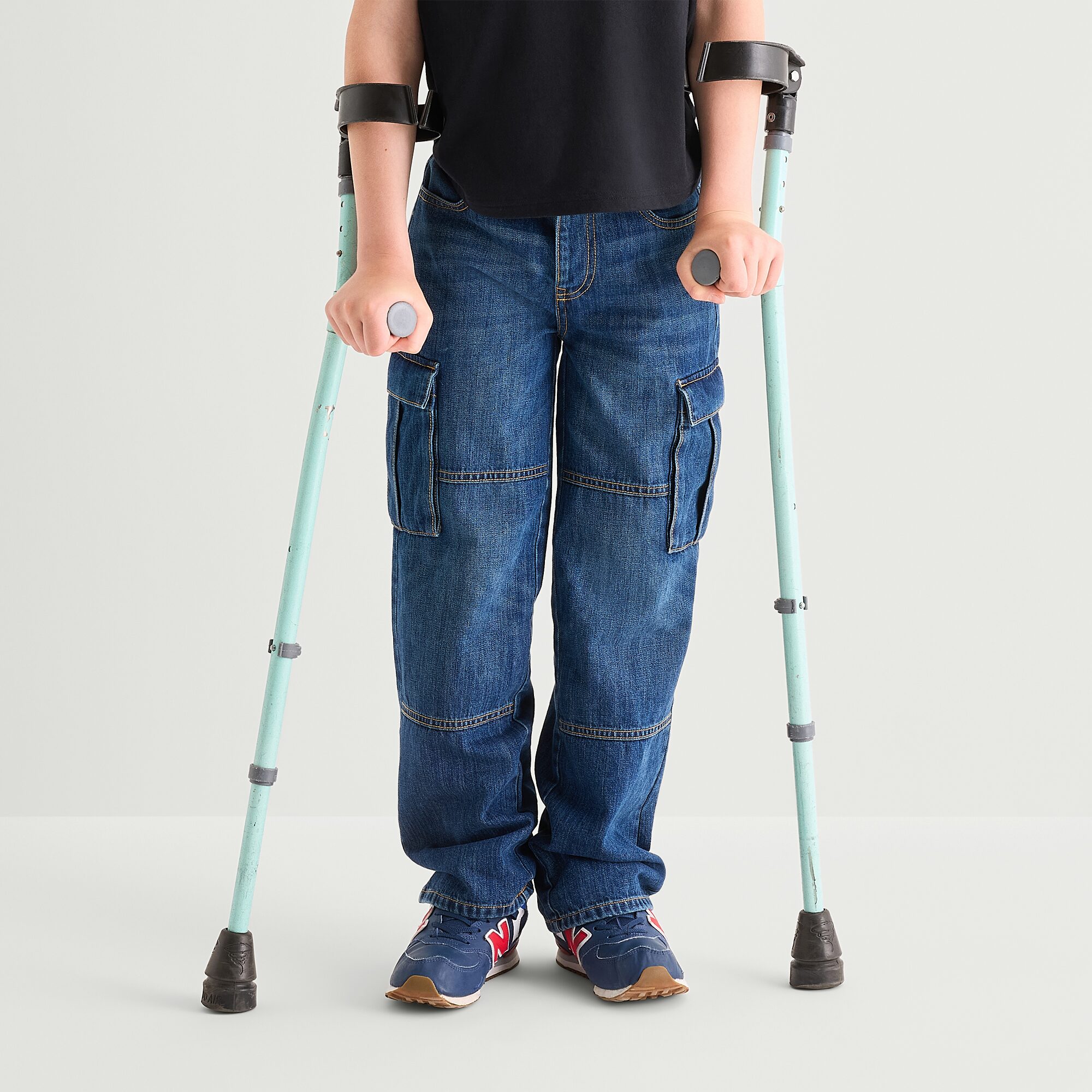Thereabouts Little & Big Kid Boys Adaptive Pull-On Cargo Loose Fit Jean