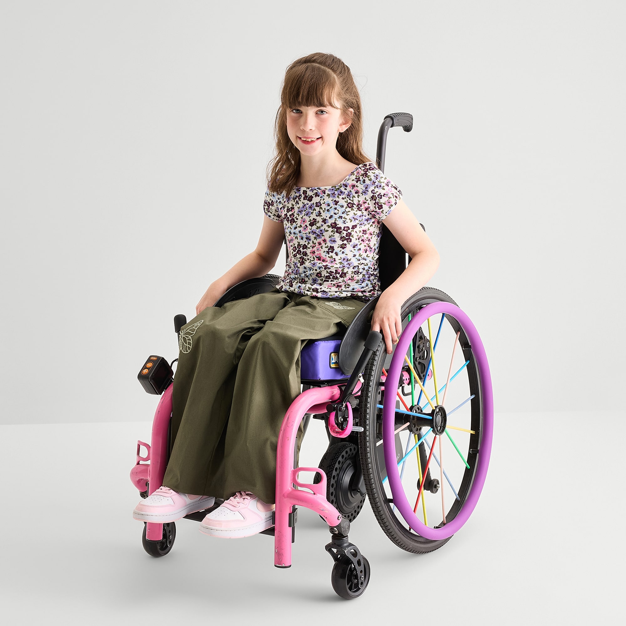 Thereabouts Little & Big Kid Girls Adaptive Seated Wear Mid Rise Straight Regular Fit Pull-On Pant