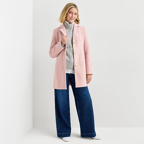Maralyn And Me Womens Juniors Midweight Coat