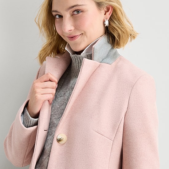 Maralyn And Me Womens Juniors Midweight Coat