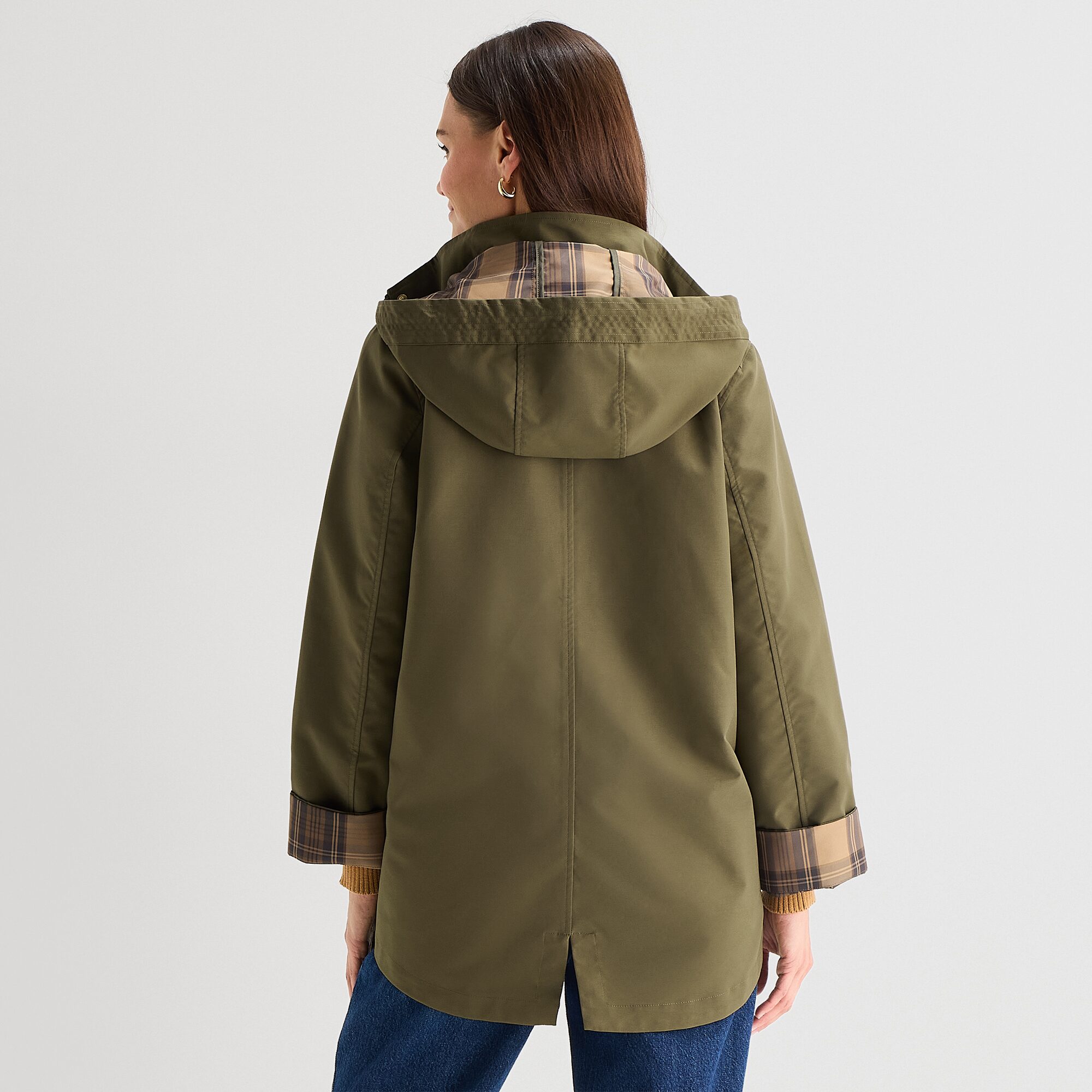 Gallery Womens Hooded Midweight Raincoat