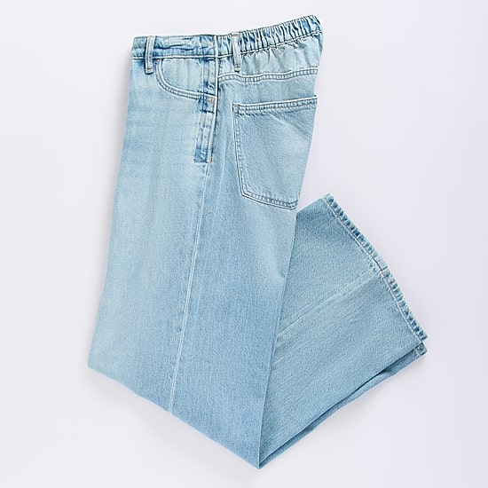 Arizona Airy Drape Womens Juniors Low Rise Adaptive Seated Wear Baggy Fit Jean