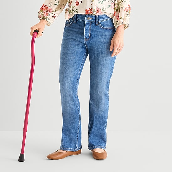 St. John's Bay Womens Adaptive Bootcut Jean