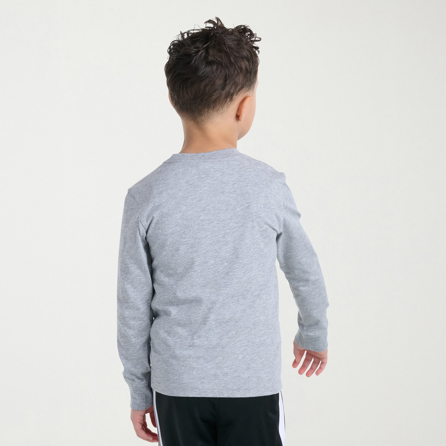 adidas Toddler Boys Crew Neck Long Sleeve Regular Fit Graphic T-Shirt
