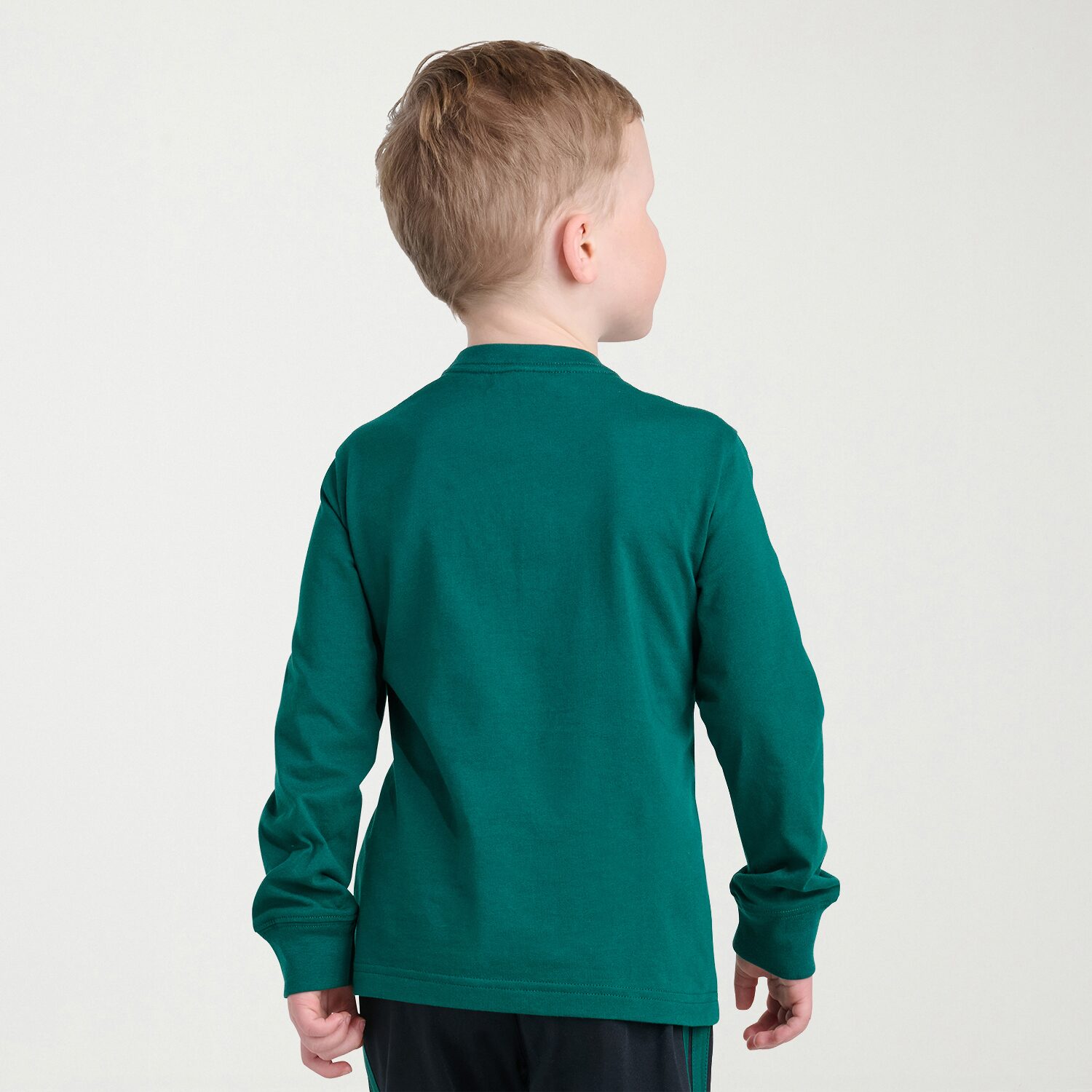 adidas Toddler Boys Crew Neck Long Sleeve Regular Fit Graphic T-Shirt