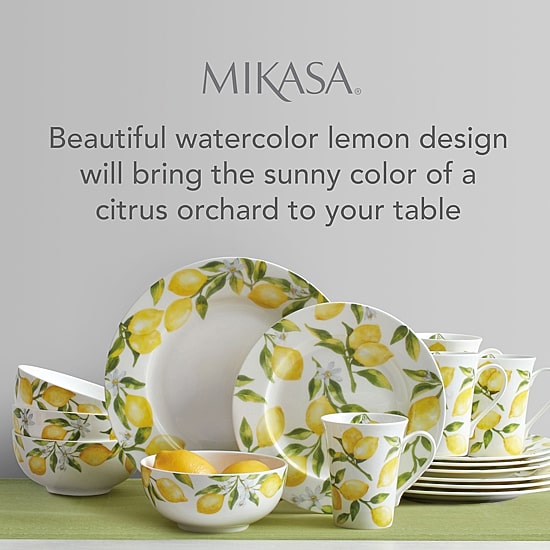 Mikasa Lemons 16-pc. Bone China Dinnerware Set