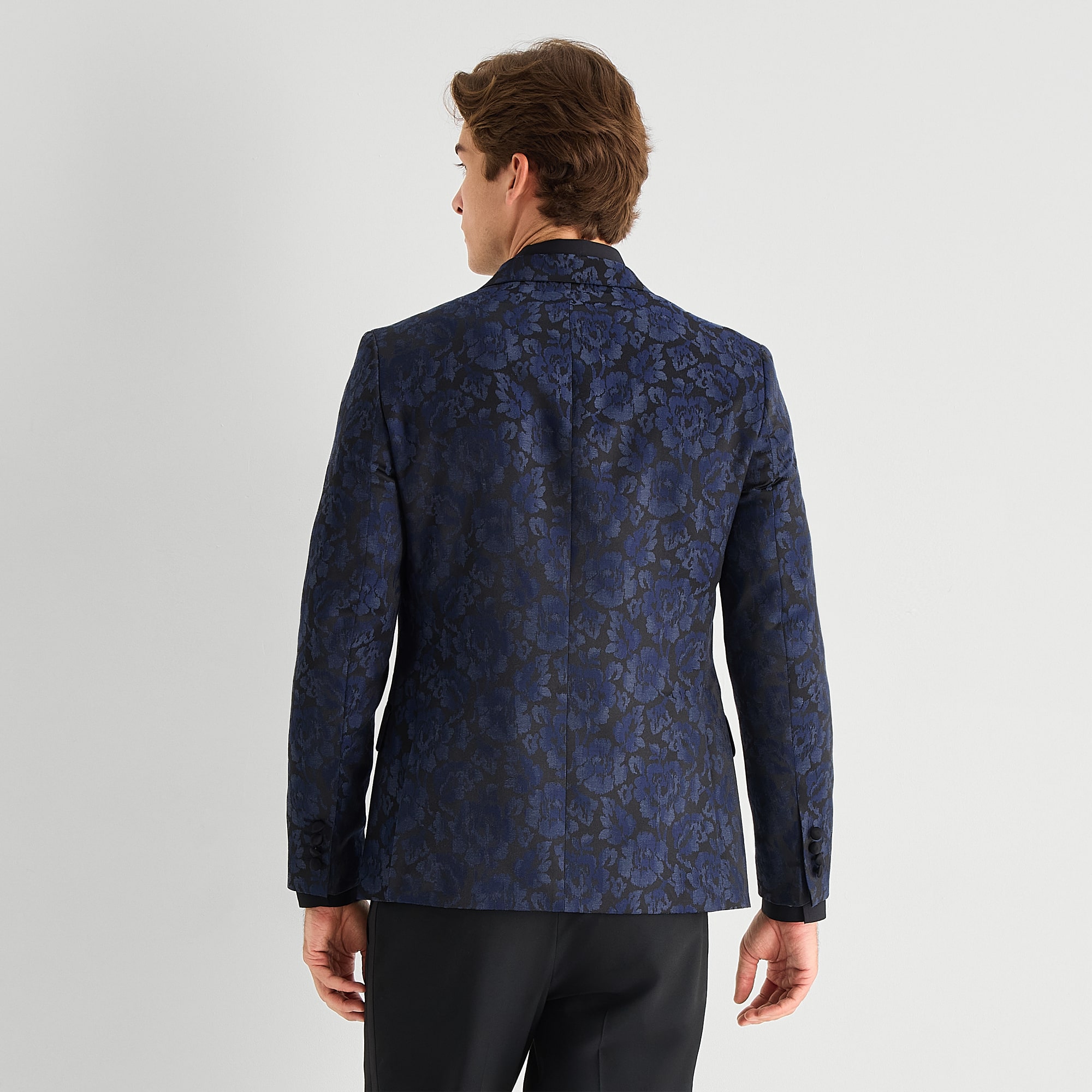 J. Ferrar Evening Edition Mens Floral Slim Fit Tuxedo Jacket