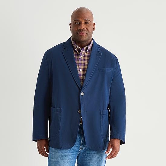 St. John's Bay Mens Big and Tall Classic Fit Blazer