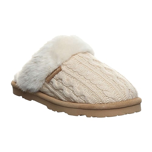 Bearpaw Rumie Womens Clog Slippers In White