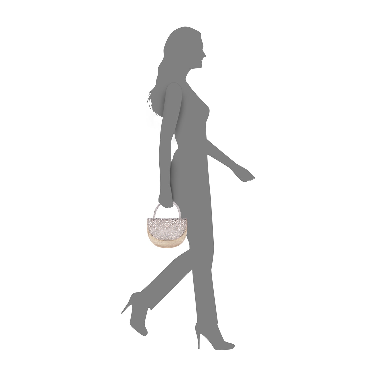N By Nina Kylo Crystal Flap/Handle Evening Bag