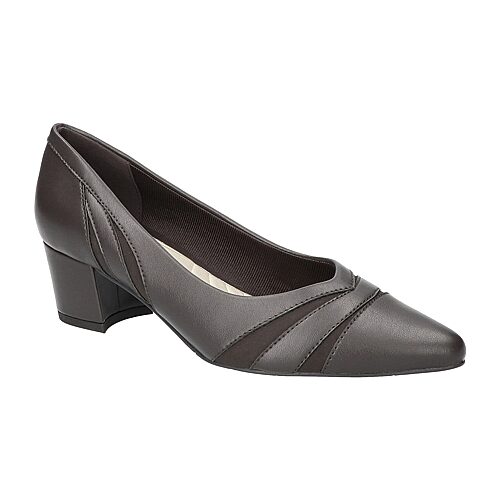 Easy Street Lizbeth Womens Pointed Closed Toe Block Heel Pumps In Animal Print
