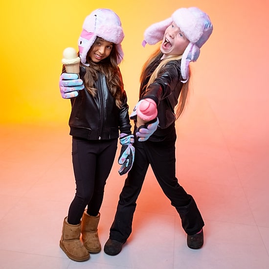 WinterProof Faux Fur & Fleece Fully Lined, Velcro Straps, Ear Flaps Girls Trapper Hat
