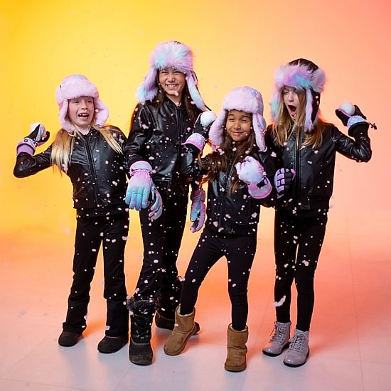 WinterProof Faux Fur & Fleece Fully Lined, Velcro Straps, Ear Flaps Girls Trapper Hat