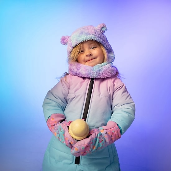 WinterProof Easy On Vertical Velcro Opening, Suregrip Palm Toddler Girls Mittens