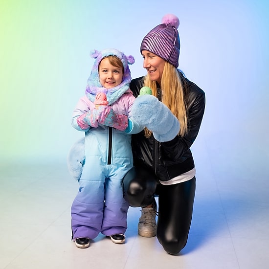 WinterProof Easy On Vertical Velcro Opening, Suregrip Palm Toddler Girls Mittens