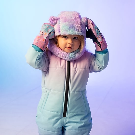 WinterProof Easy On Vertical Velcro Opening, Suregrip Palm Toddler Girls Mittens
