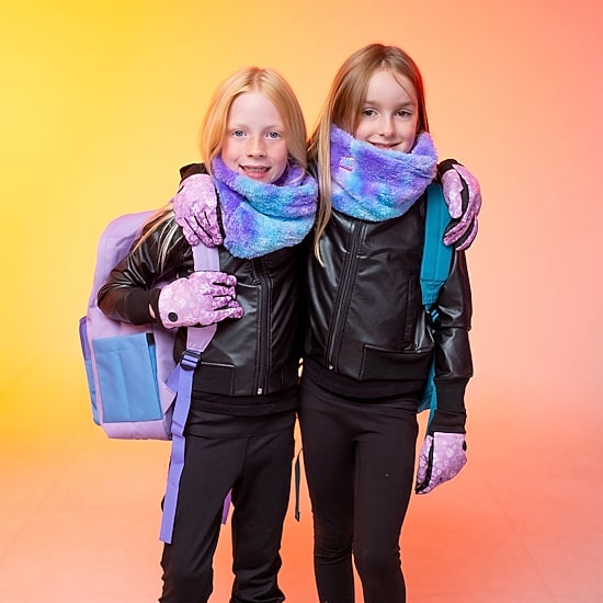 WinterProof Silicone Grip On Palm Big Kid Girls Breathable Gloves