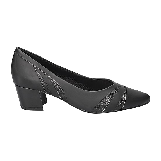Easy Street Lizbeth Womens Pointed Closed Toe Block Heel Pumps
