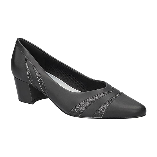Easy Street Lizbeth Womens Pointed Closed Toe Block Heel Pumps