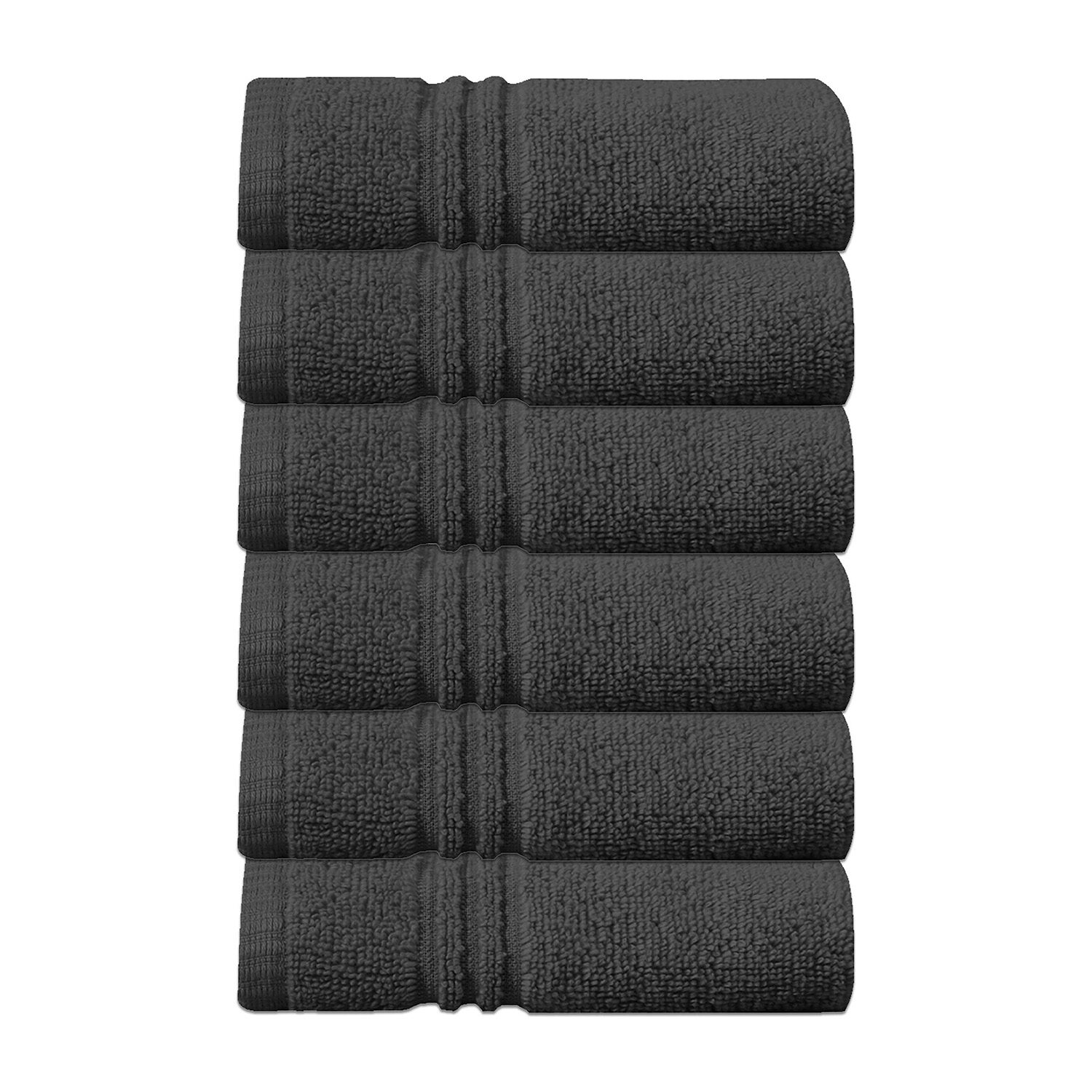 Home Weavers Inc Hazel Collection 100% Cotton Zero Twist -pc. Quick Dry Washcloth
