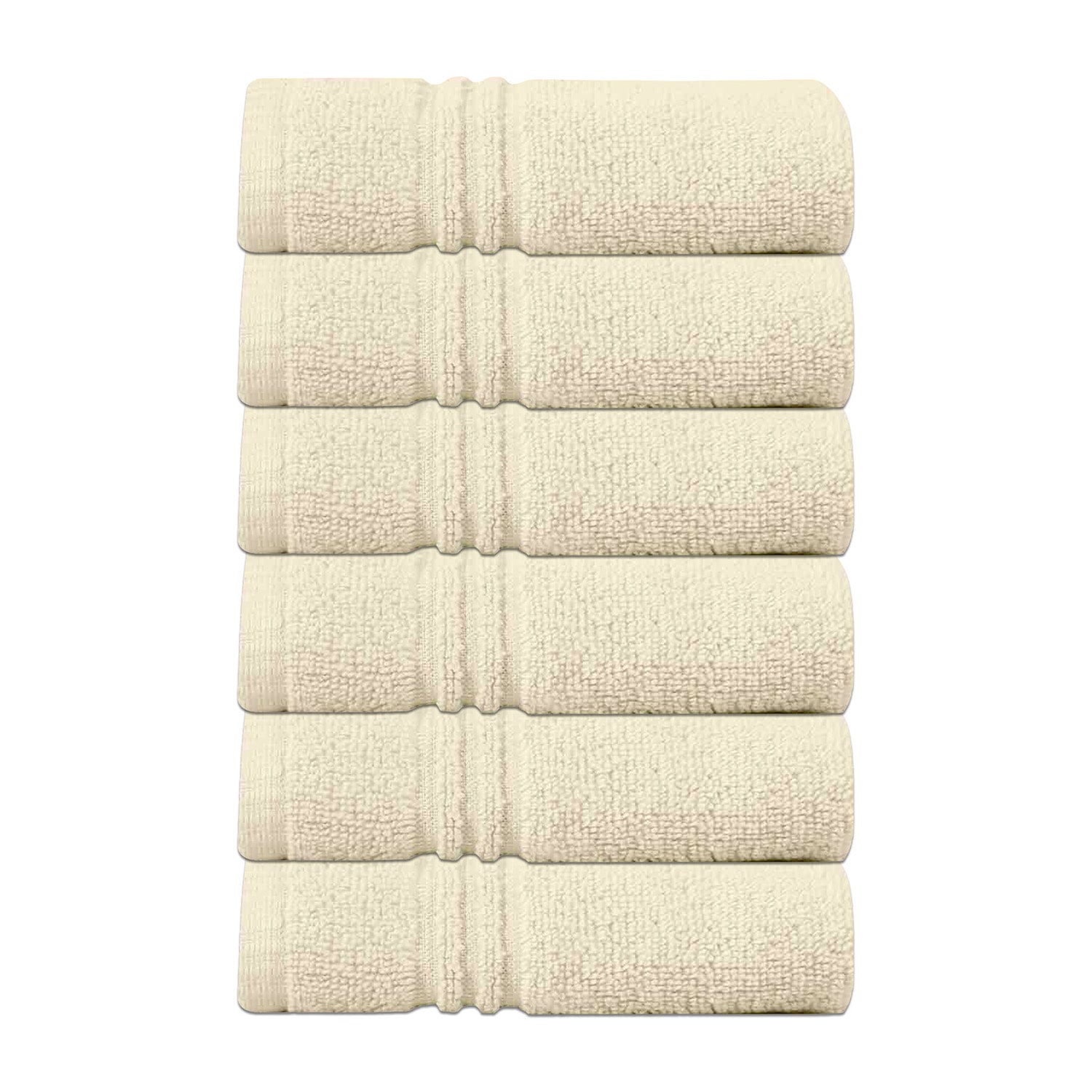 Home Weavers Inc Hazel Collection 100% Cotton Zero Twist 6-pc. Quick Dry Washcloth