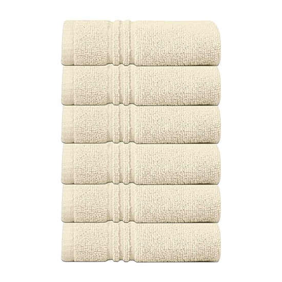 Home Weavers Inc Hazel Collection 100% Cotton Zero Twist 6-pc. Quick Dry Washcloth