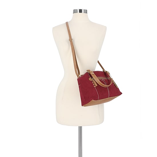 Multi Sac Faux Suede Olivia Satchel
