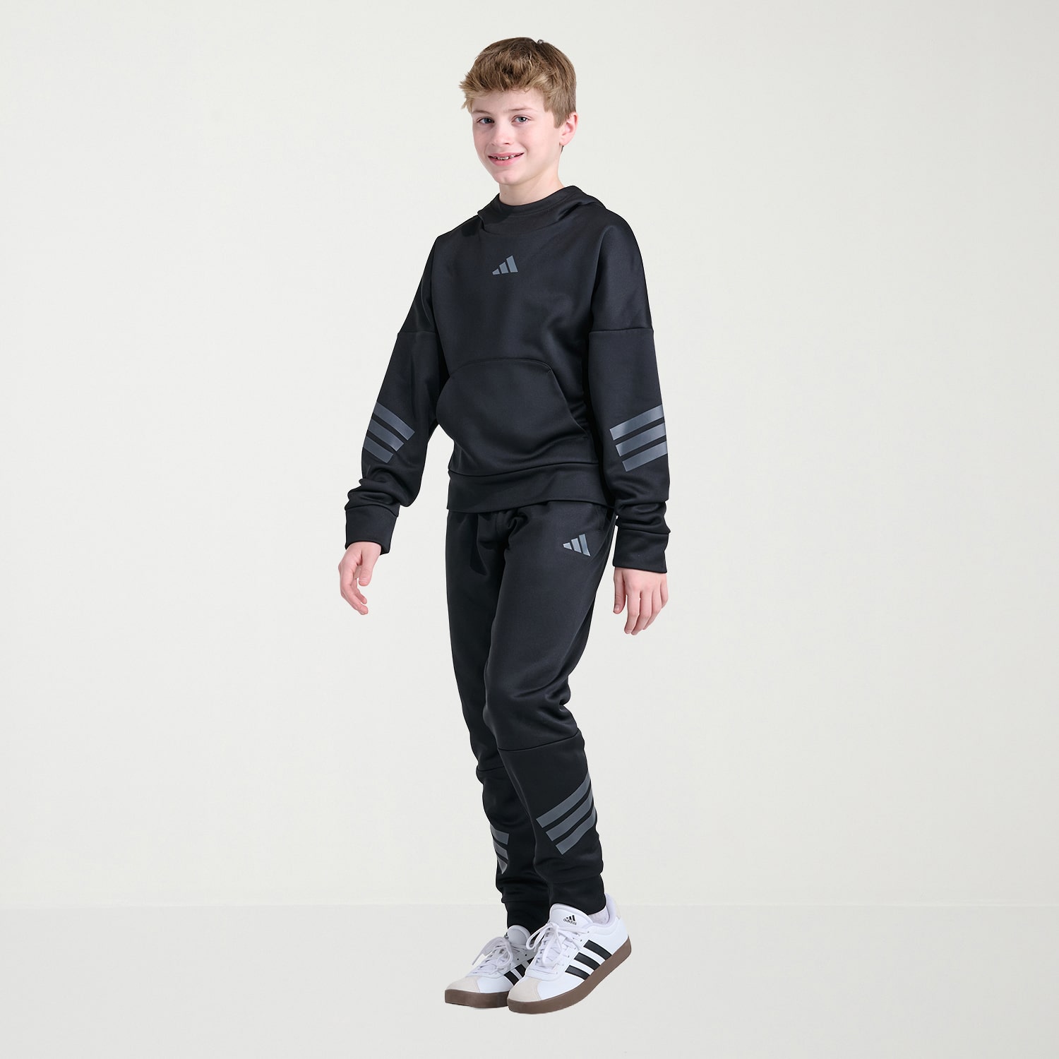 adidas Big Kid Boys Drawstring Waist Tapered Regular Fit Jogger Pant