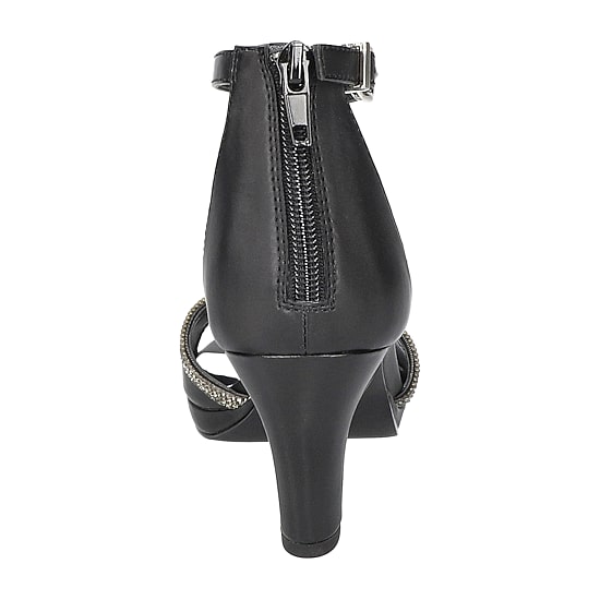 Easy Street Davina Womens Round Open Toe Stiletto Heel Pumps