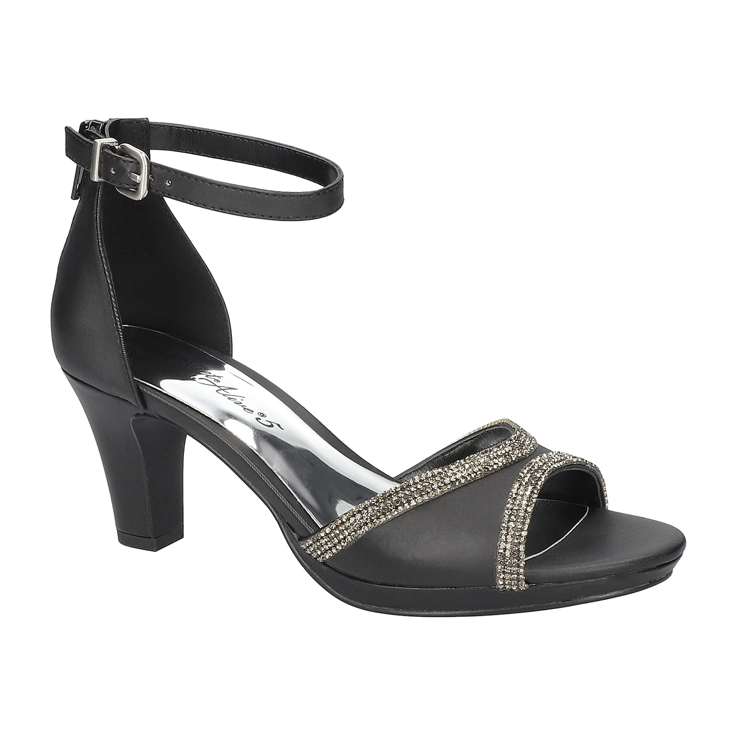 Easy Street Davina Womens Round Open Toe Stiletto Heel Pumps
