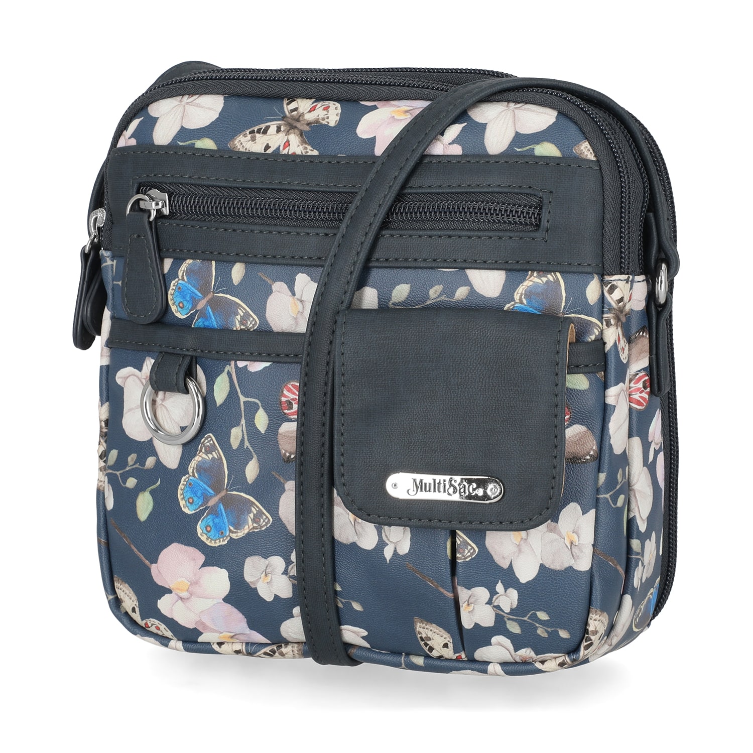Multi Sac North South Zip Around Crossbody Bag