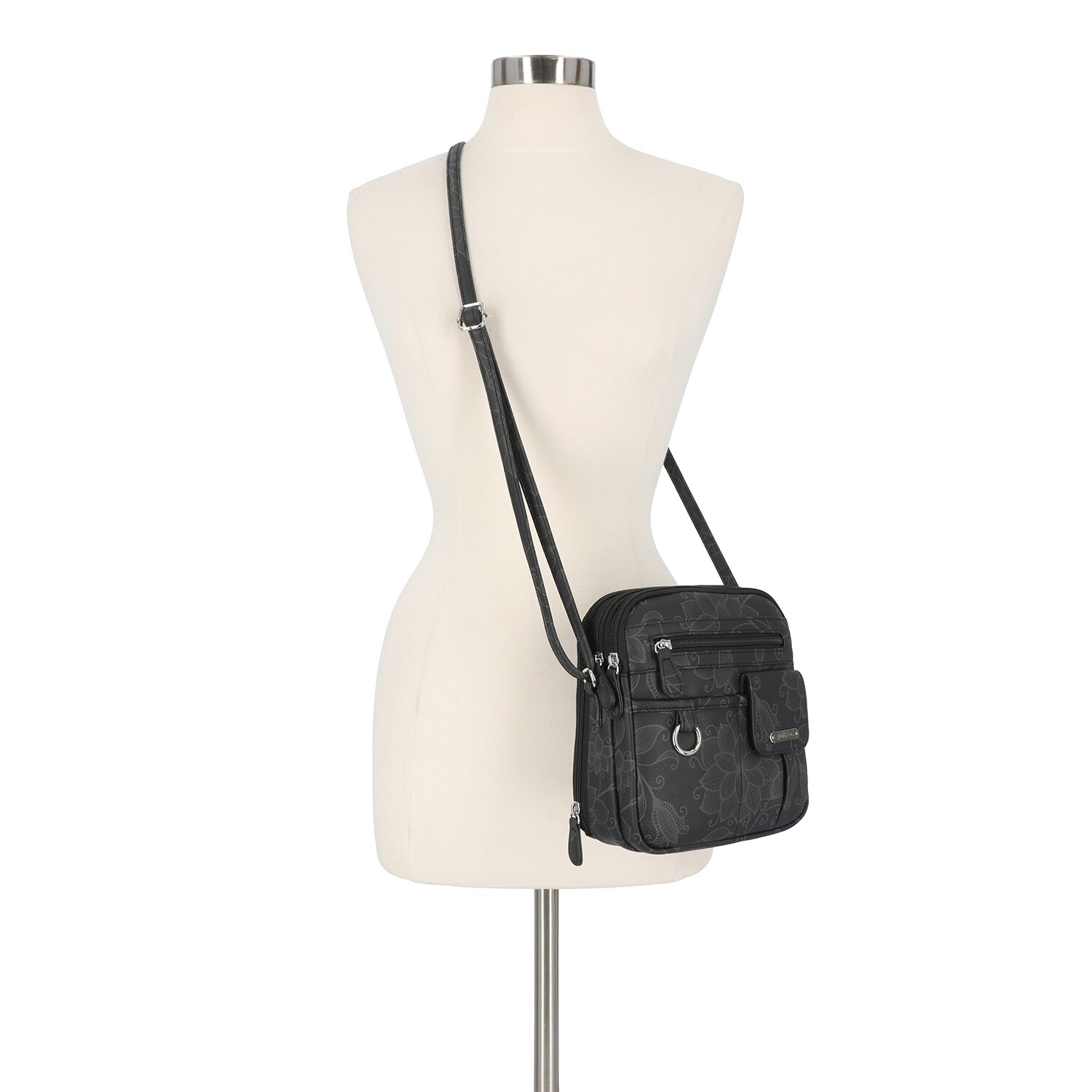 Multi Sac North South Zip Around Crossbody Bag