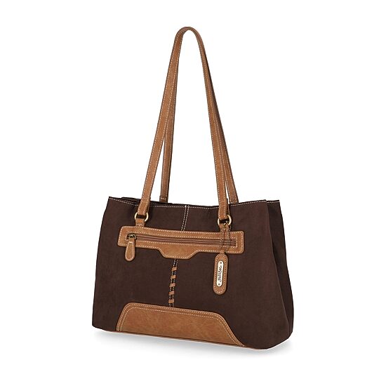 Multi Sac Faux Suede Denise Tote Bag