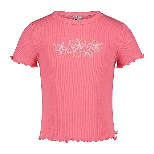Roxy Big Kid Girls Crew Neck Short Sleeve T-shirt In Pink