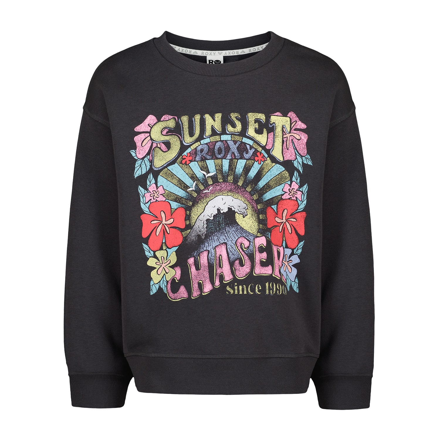 Roxy Big Kid Girls Crew Neck Fleece Long Sleeve Sweatshirt