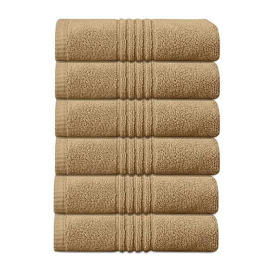 Home Weavers Inc Hazel Collection 100% Cotton Zero Twist 6-pc. Hand Towel
