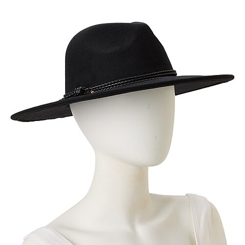 Ana Braided Band Womens Pma Hat In Black