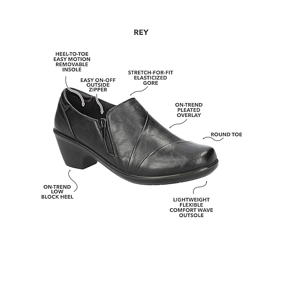 Easy Street Rey Womens Round Closed Toe Clogs