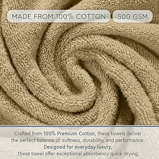 Home Weavers Inc Hazel Collection 100% Cotton Zero Twist 6-pc. Hand Towel