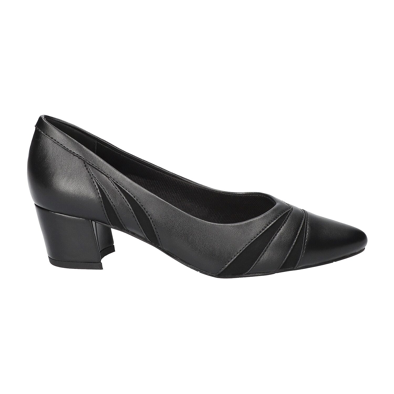 Easy Street Lizbeth Womens Pointed Closed Toe Block Heel Pumps