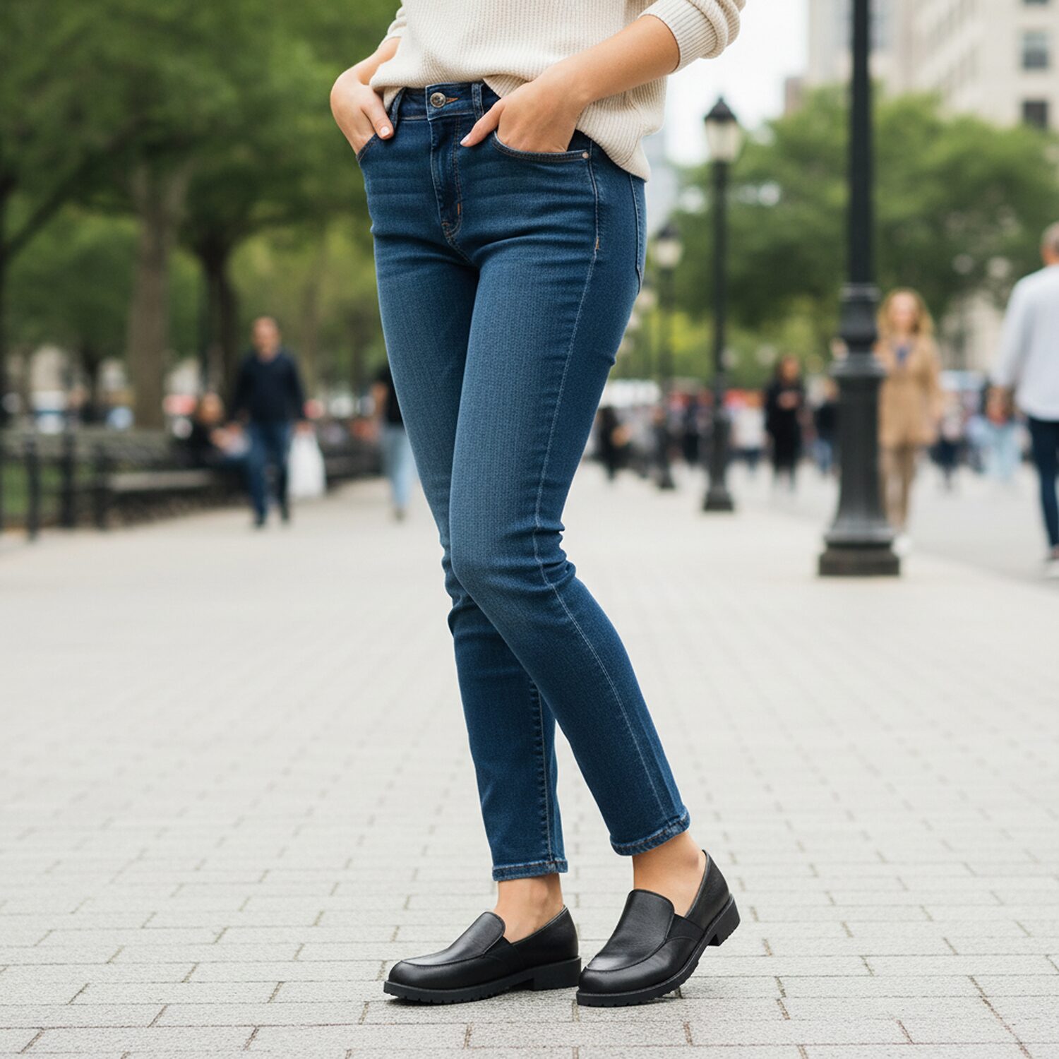 Easy Street Vanessa Womens Round Closed Toe Slip-On Shoe