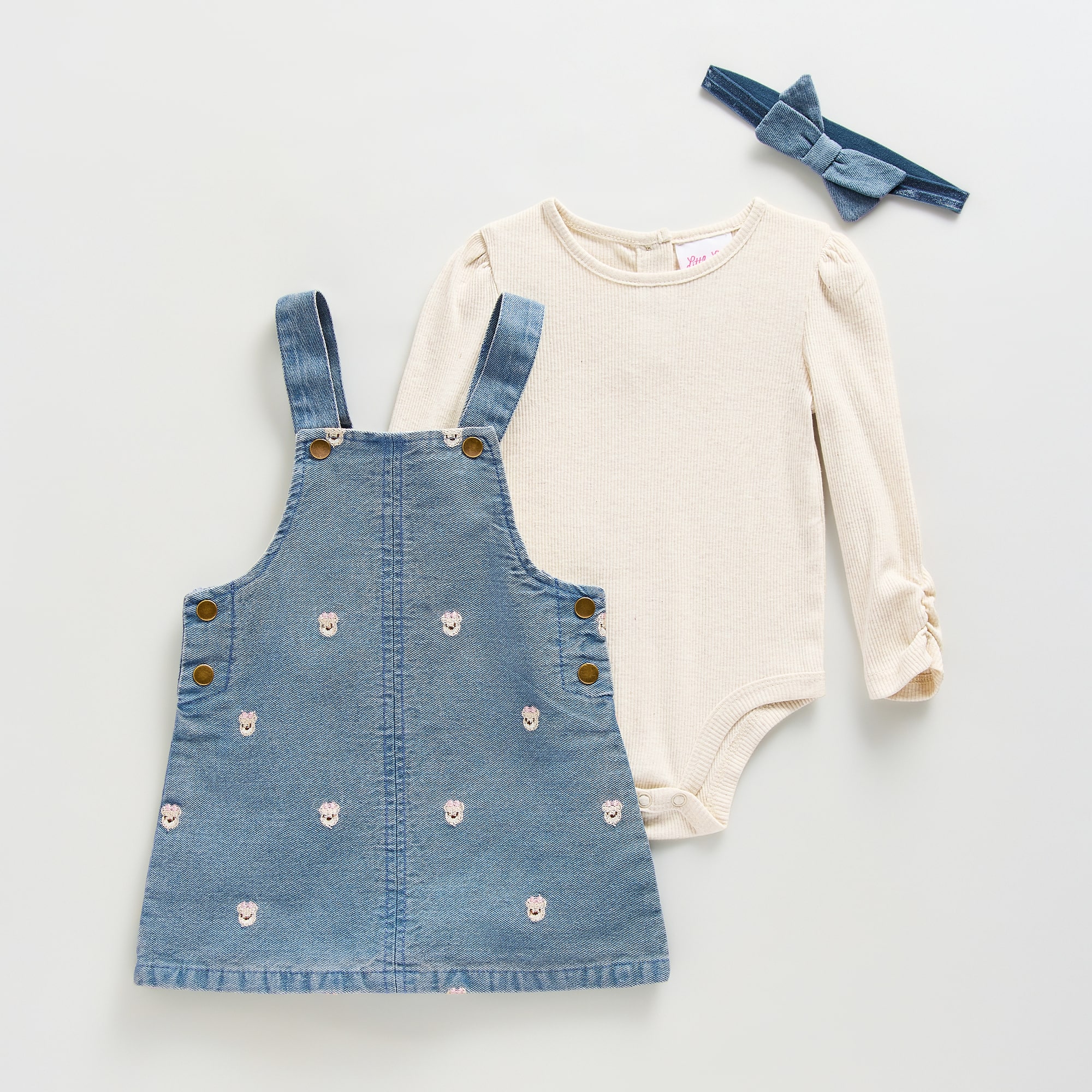 Little Lass Baby Girls Midi Animal Dress Set