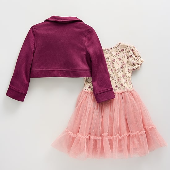 Little Lass Toddler Girls Floral 2-pc. Dress Set