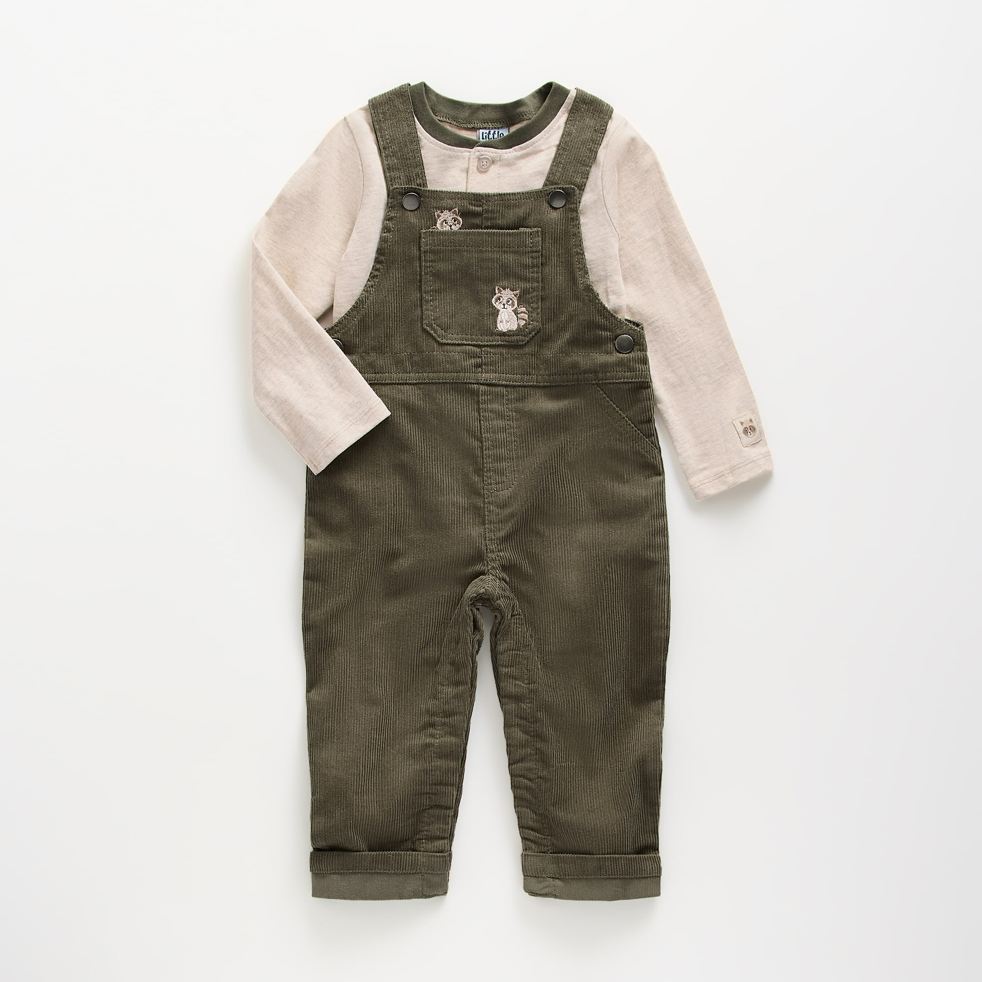 Little Lad Baby Boys Overall Set